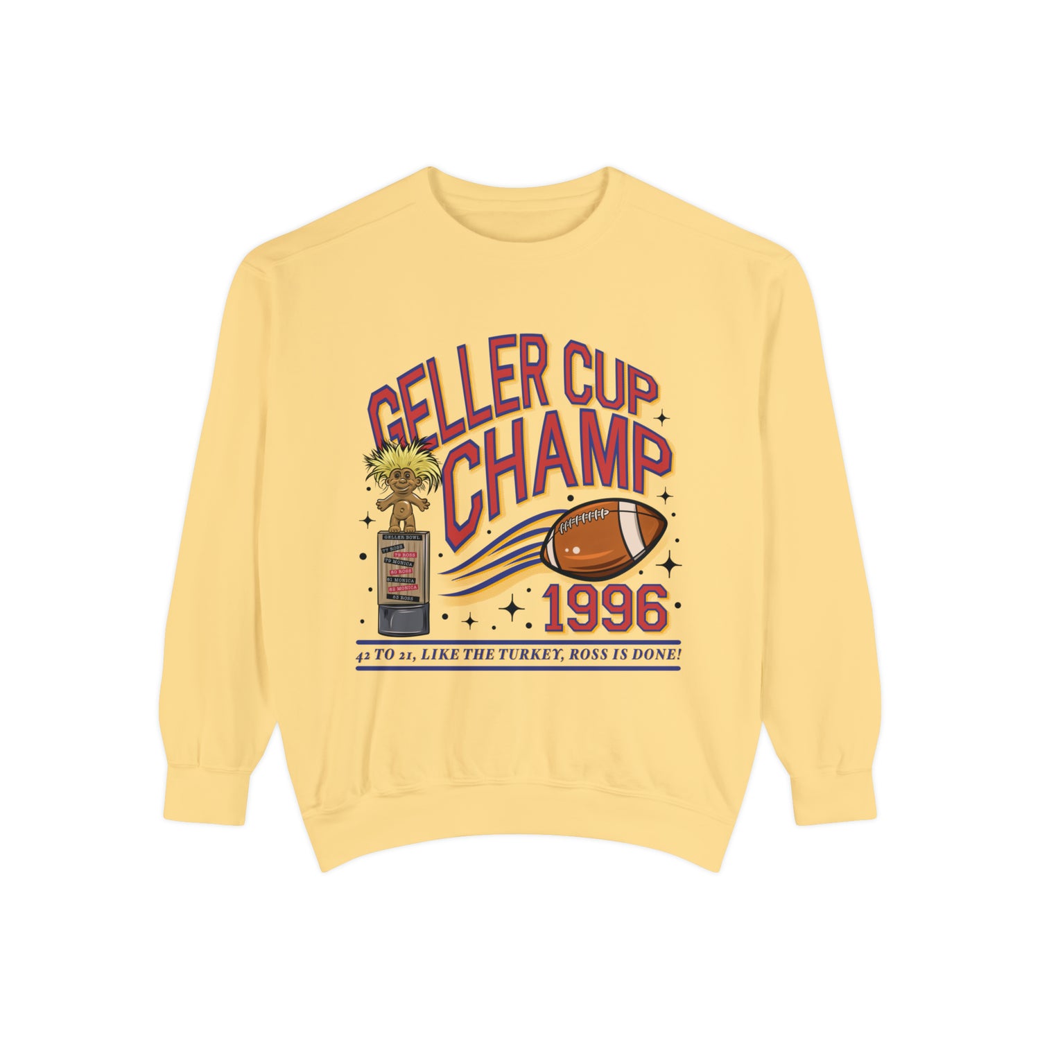 Friends Sweatshirt, Unisex, Geller Bowl, 90s Nostalgia, College Letters Sweatshirt, Thanksgiving, Friends Reunion, The One with the Football - Gathering Littles