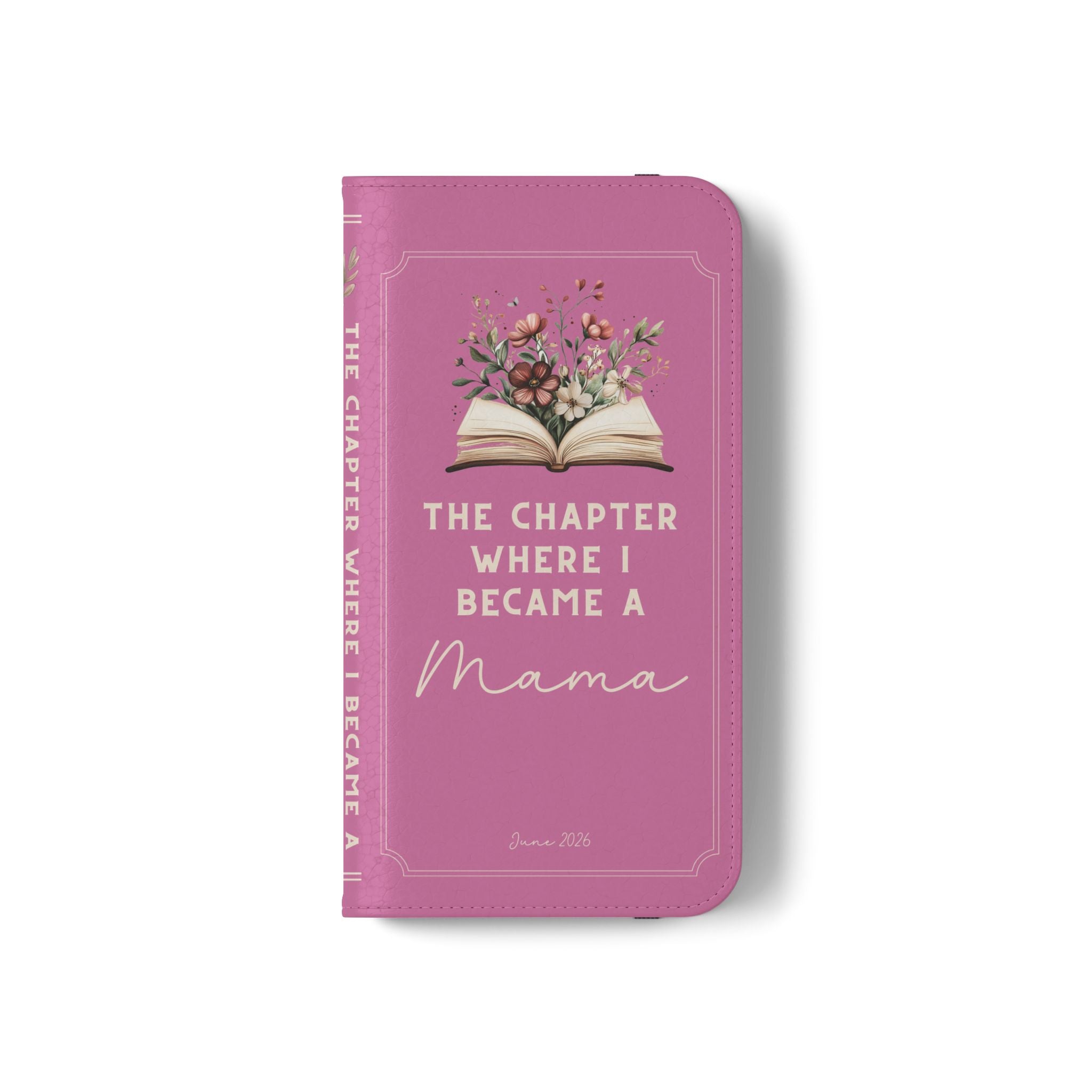 Custom "First Chapter" Book Phone Case for New Moms