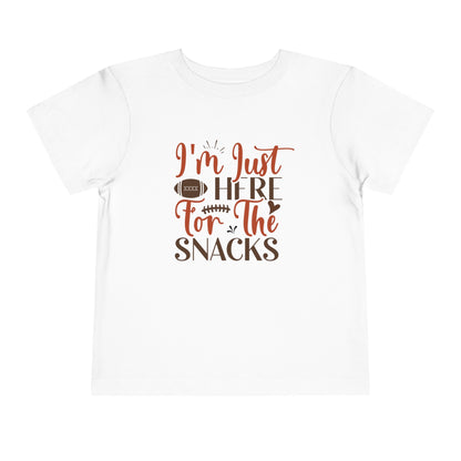 Football Season Toddler Tee, &quot;Just Here for the Snacks&quot; Tee - Gathering Littles