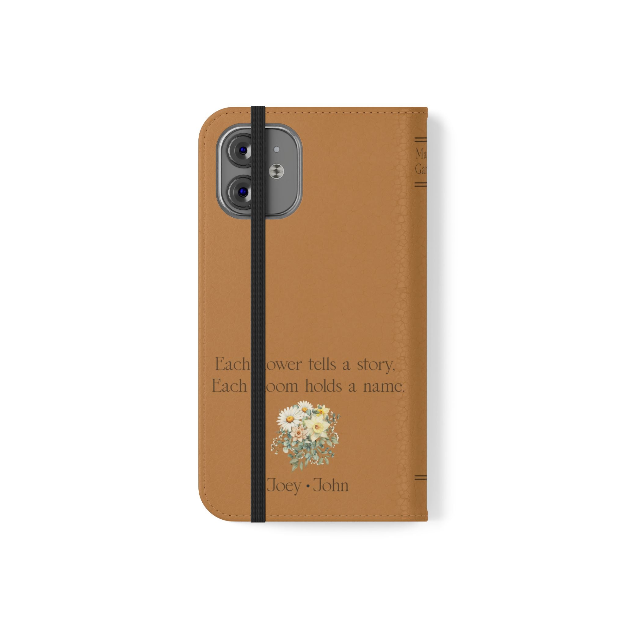 Custom "Mamas Garden" Birth Flower Book Phone Case