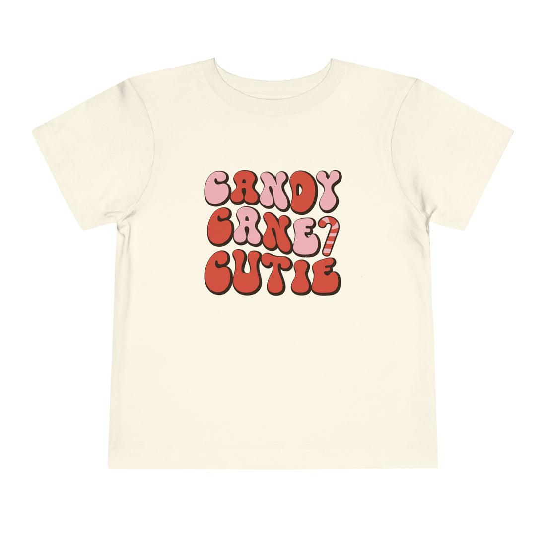 Candy Cane Cutie Toddler Shirt - Christmas Retro Kids Shirt - Natural Holiday Toddler Tee - Gathering Littles