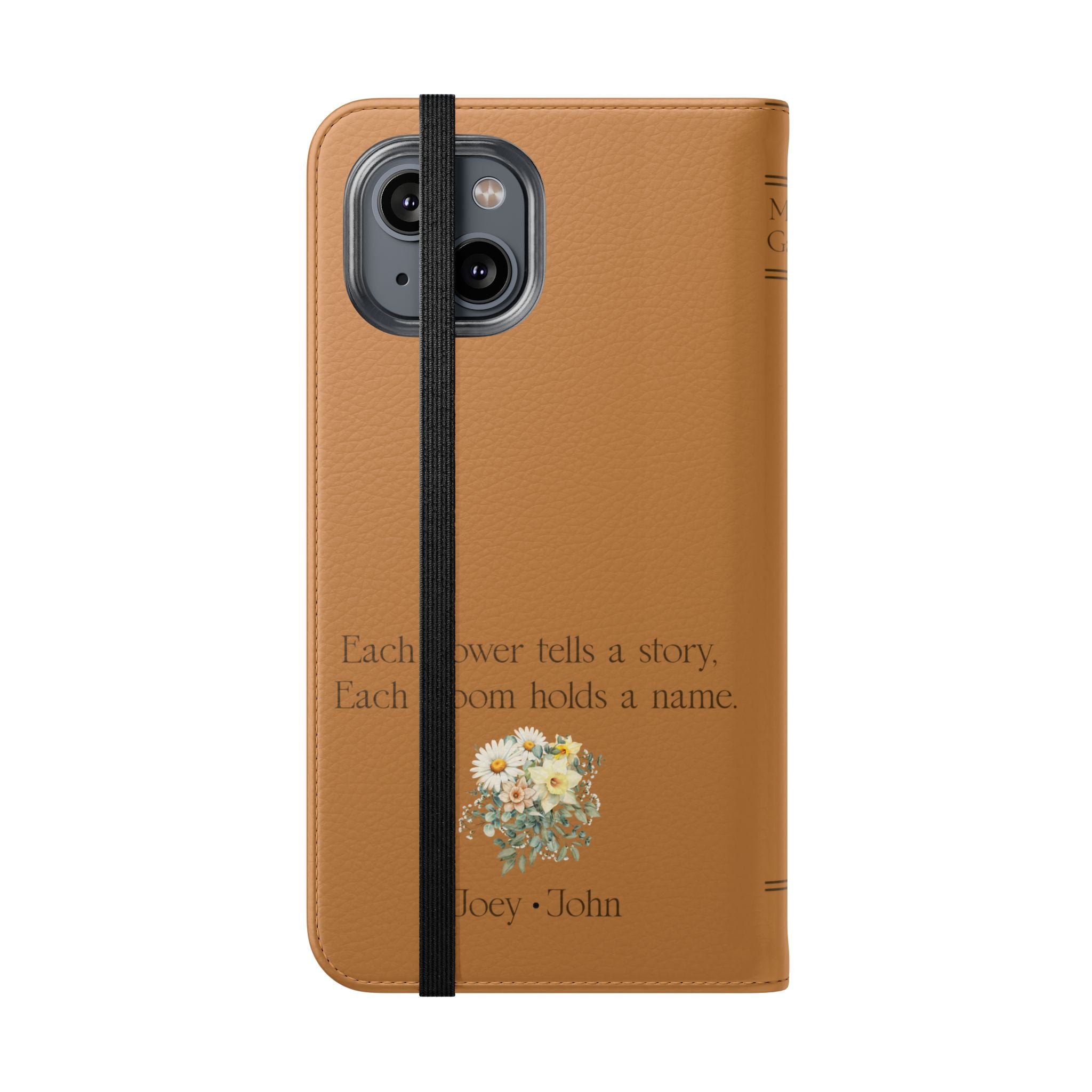 Custom "Mamas Garden" Birth Flower Book Phone Case