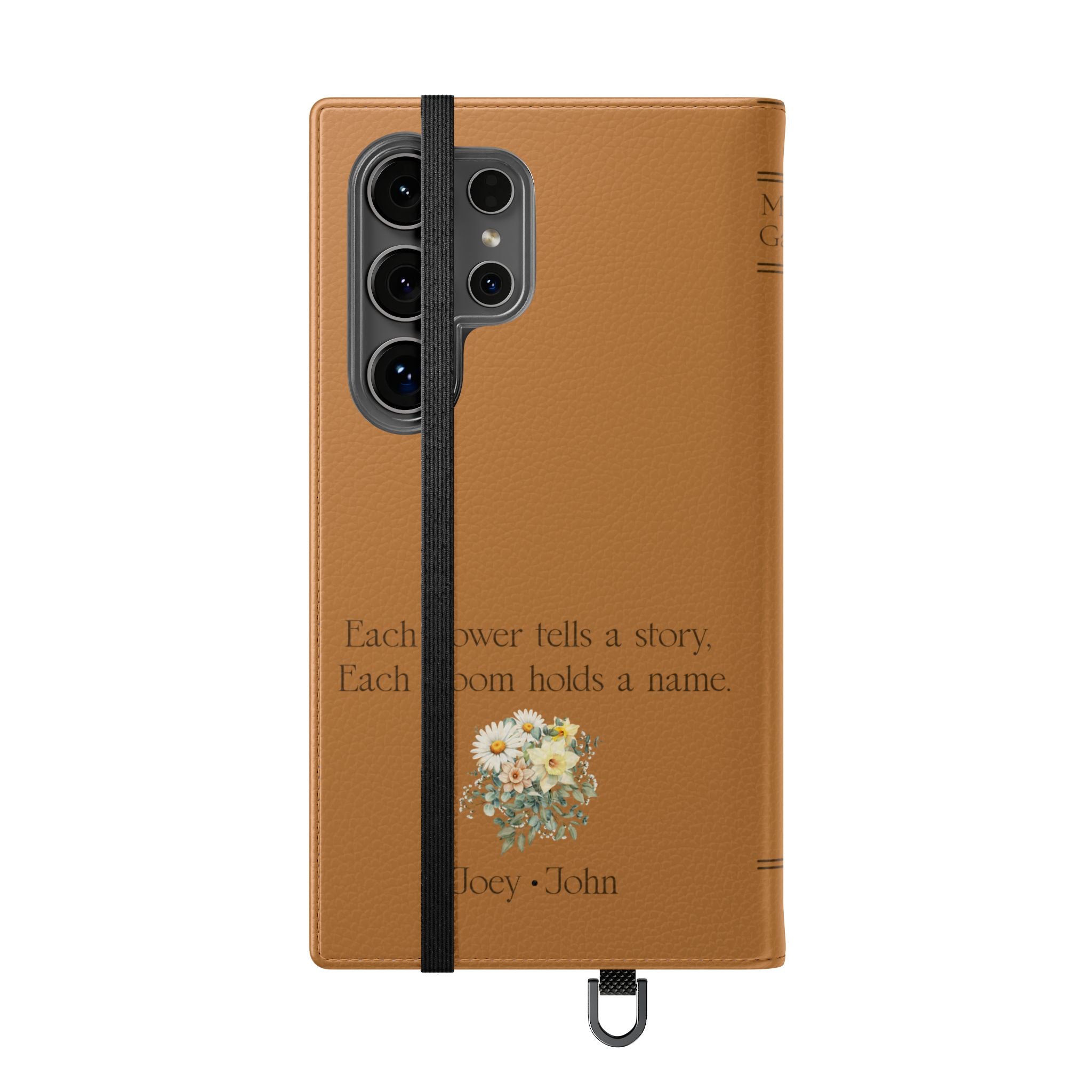 Custom "Mamas Garden" Birth Flower Book Phone Case