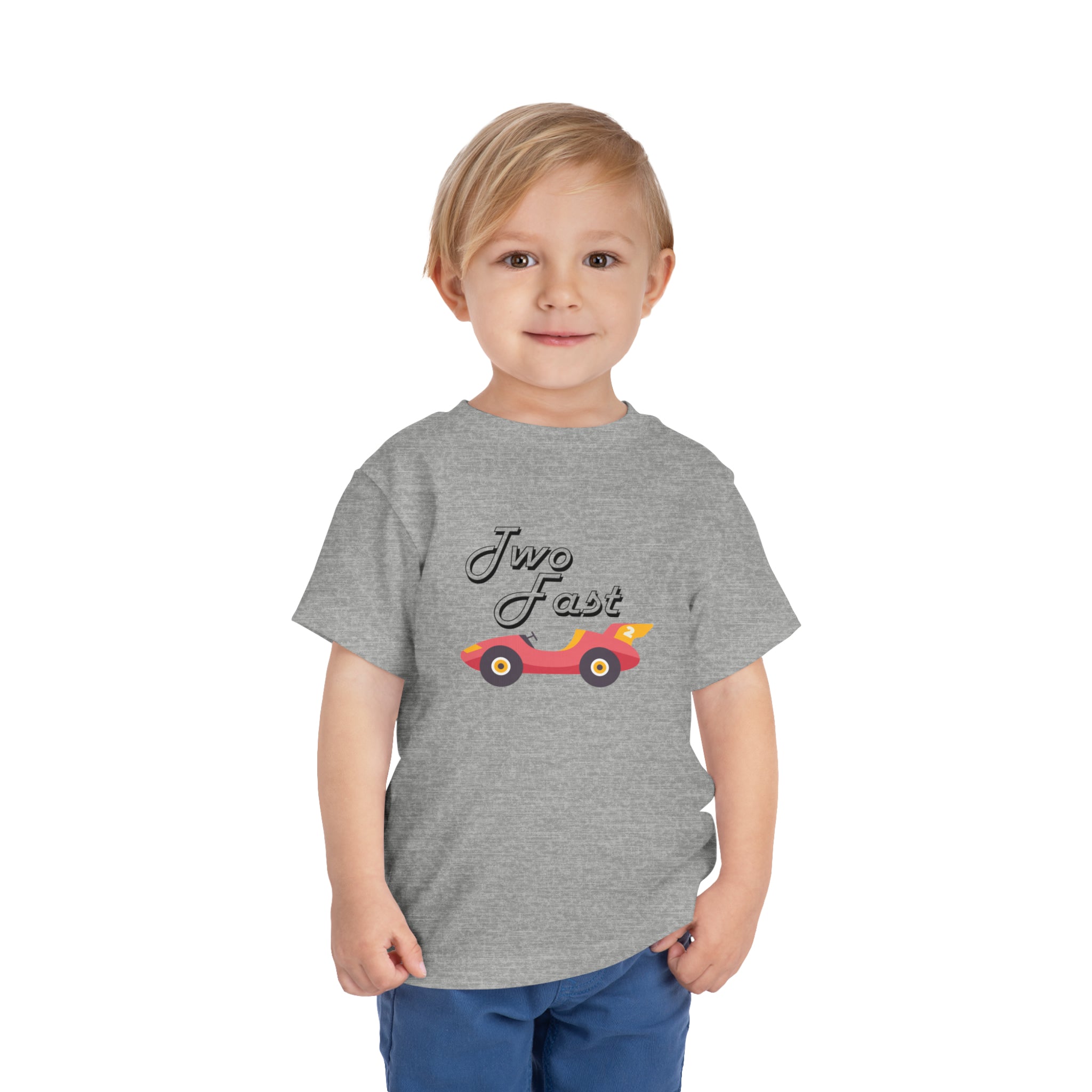 2nd Birthday Shirt Boy -Two Birthday Boy Toddler Shirt - Second Birthday Natural Toddler Tee - Two Fast Birthday - Gathering Littles