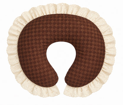 Ivory Eyelet Ruffle Original Nursing Pillow Cover