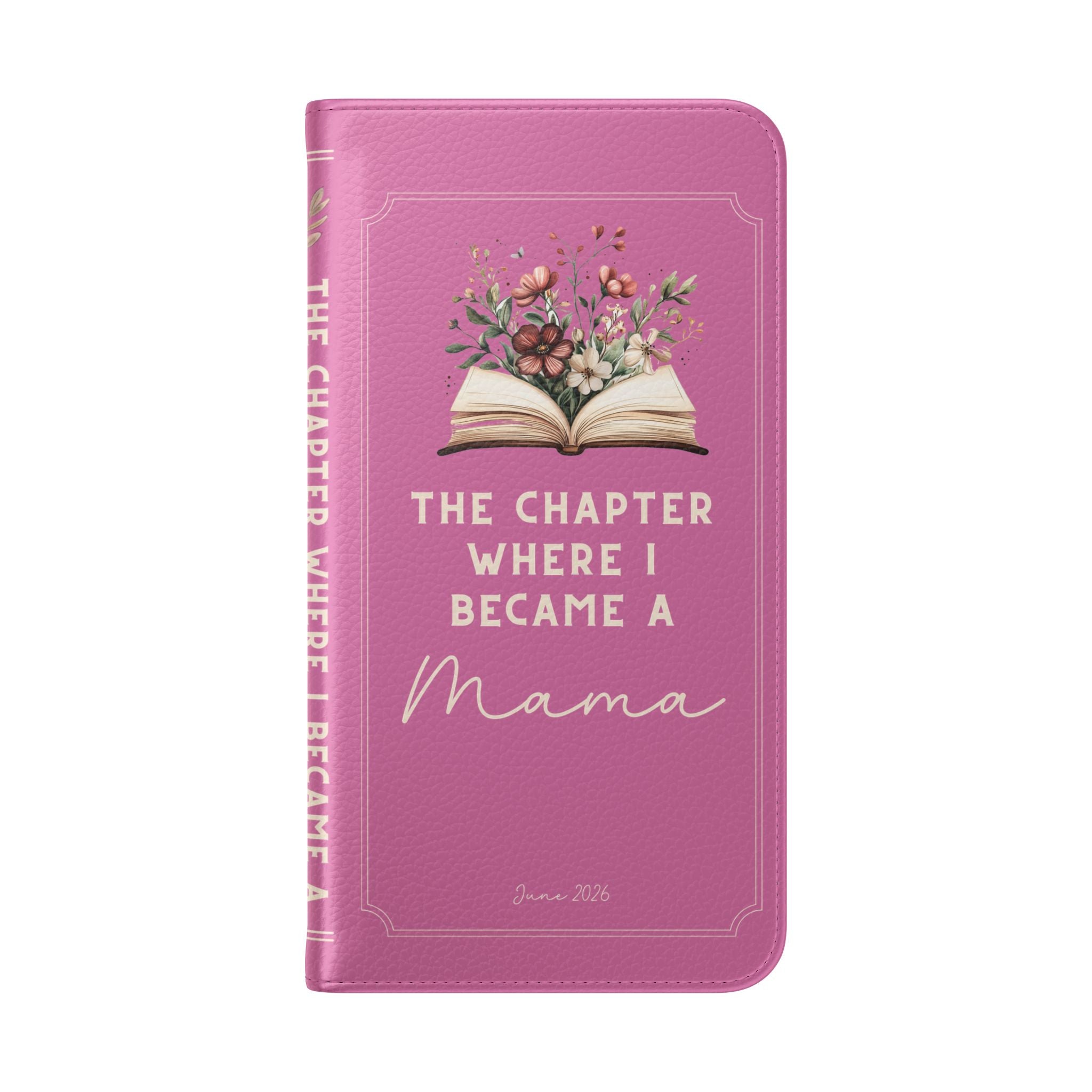 Custom "First Chapter" Book Phone Case for New Moms