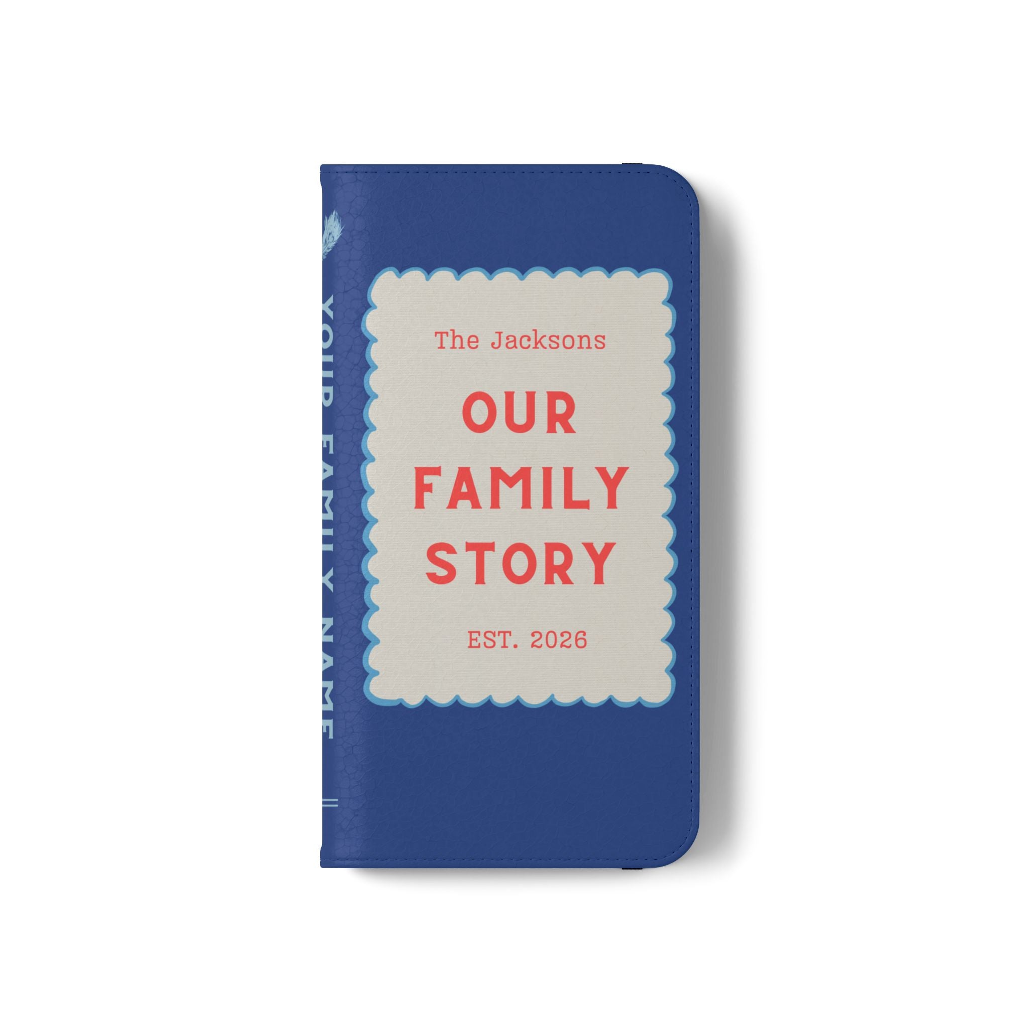 Custom "Our Family Story" Book Phone Case