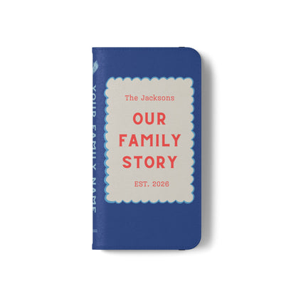 Custom "Our Family Story" Book Phone Case