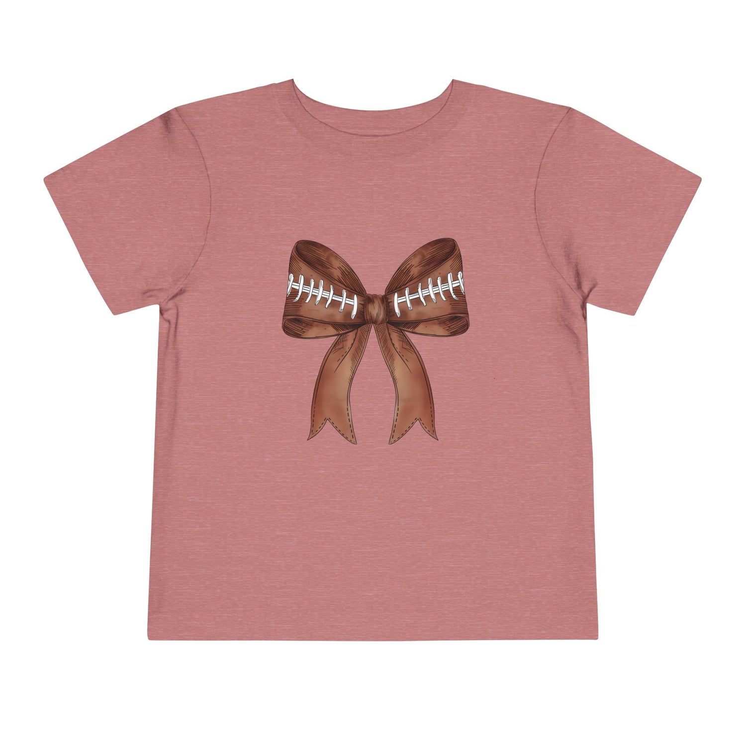 Toddler Girls Football Bow Shirt