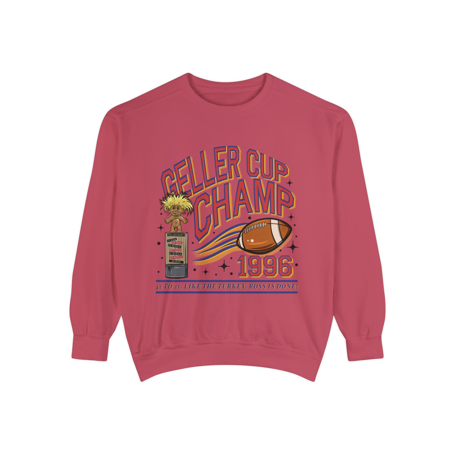 Friends Sweatshirt, Unisex, Geller Bowl, 90s Nostalgia, College Letters Sweatshirt, Thanksgiving, Friends Reunion, The One with the Football - Gathering Littles