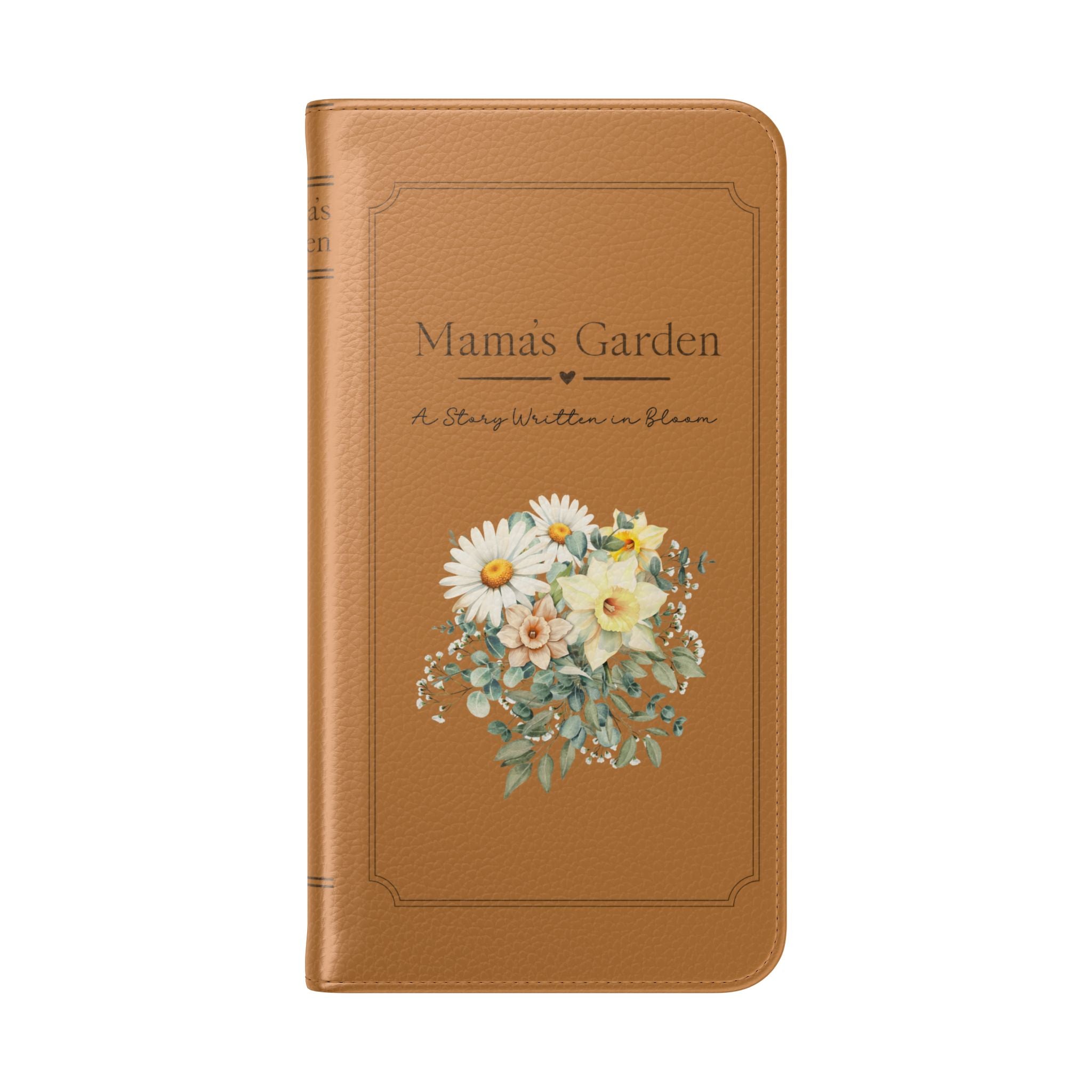 Custom "Mamas Garden" Birth Flower Book Phone Case