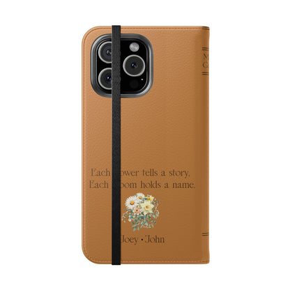Custom "Mamas Garden" Birth Flower Book Phone Case