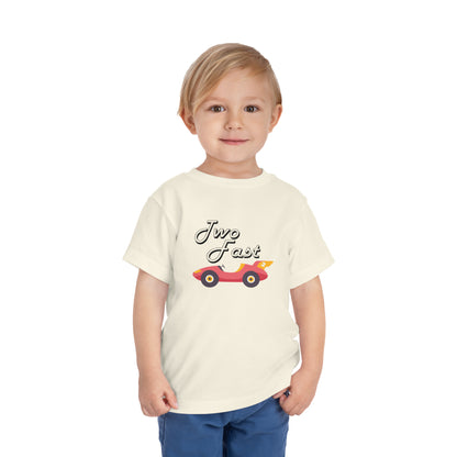 2nd Birthday Shirt Boy -Two Birthday Boy Toddler Shirt - Second Birthday Natural Toddler Tee - Two Fast Birthday - Gathering Littles