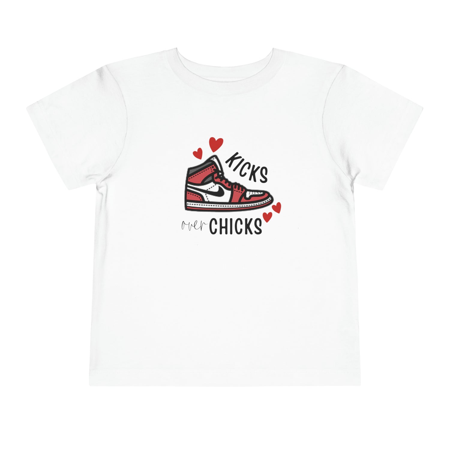 Kicks Over Chicks Tee, shirt, youth tshirt, kids graphic tshirt, boys shirt, Boys Valentines Day Shirt, Valentines Day Shirt - Gathering Littles