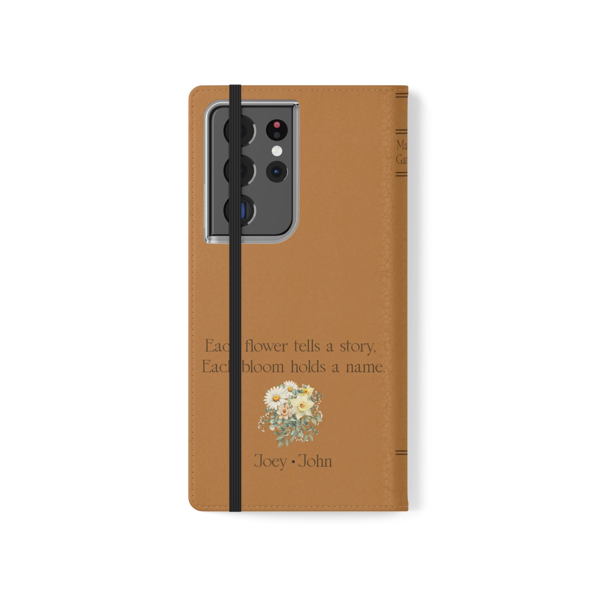 Custom "Mamas Garden" Birth Flower Book Phone Case