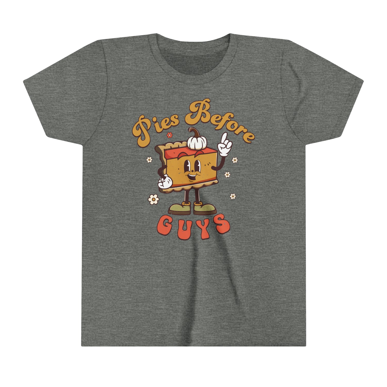 Retro Thanksgiving Tee &quot;Pies Before Guys&quot; Shirt, Funny Thanksgiving Shirt for Kids - Gathering Littles