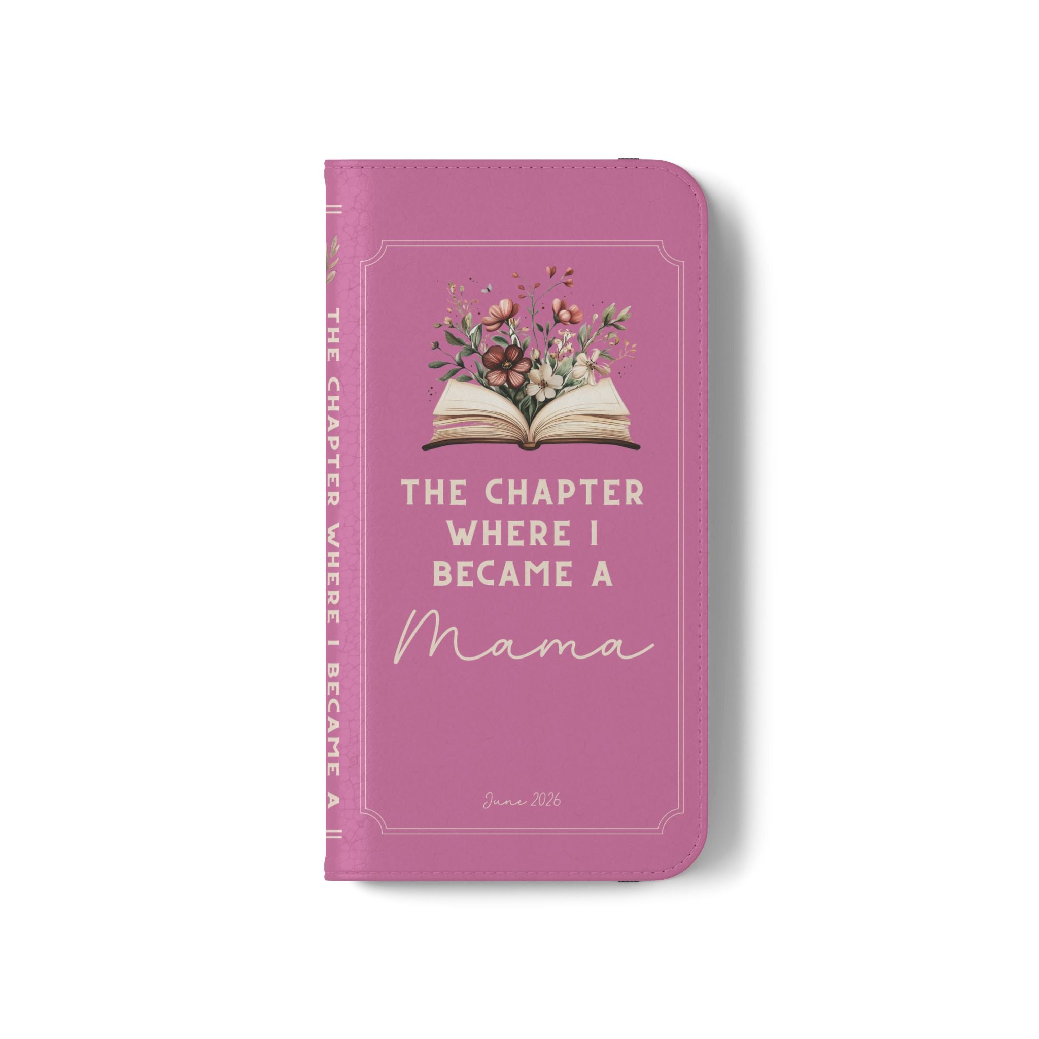 Custom "First Chapter" Book Phone Case for New Moms