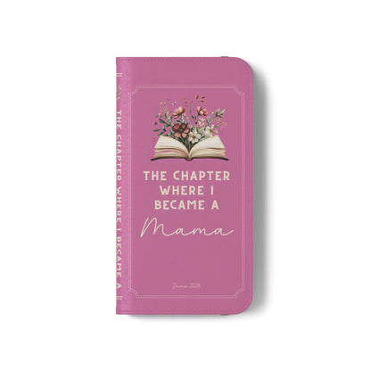 Custom "First Chapter" Book Phone Case for New Moms