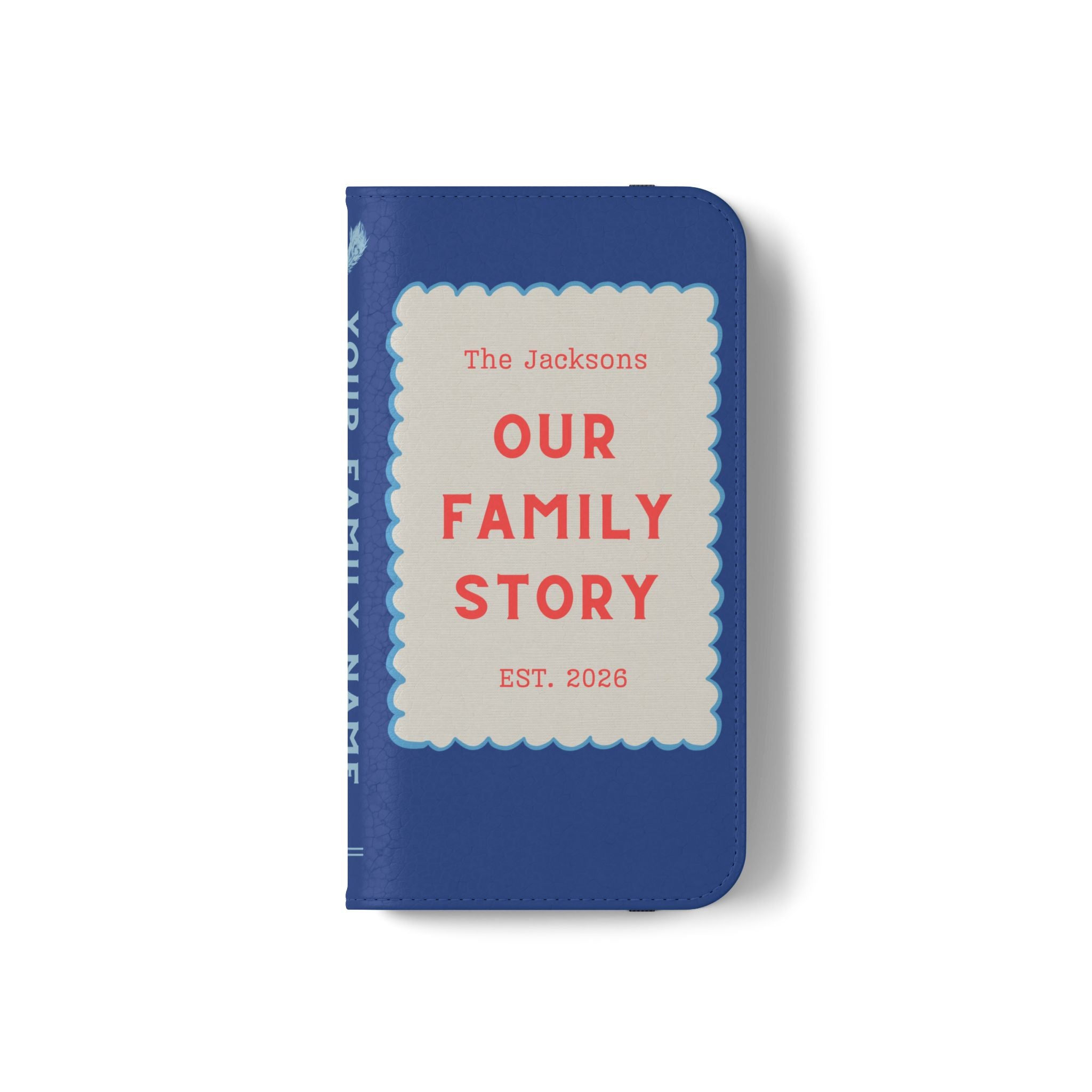 Custom "Our Family Story" Book Phone Case