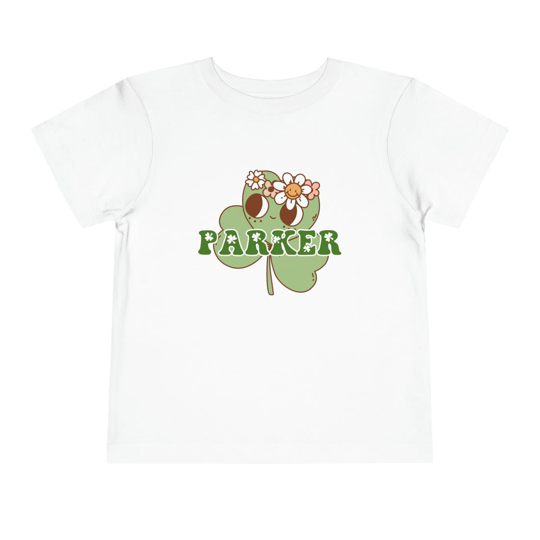 Girls Shamrock Name Shirt - Gathering Littles