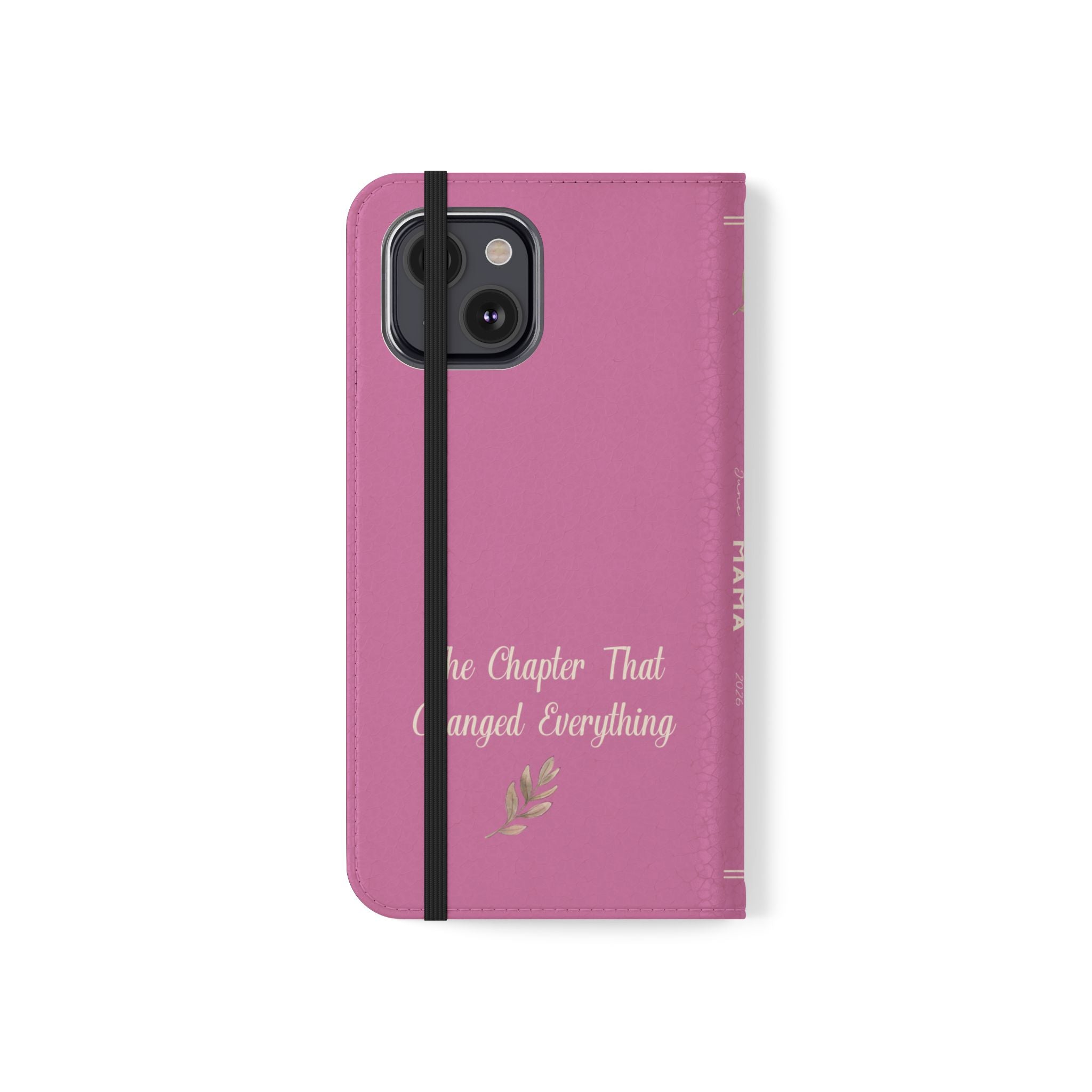 Custom "First Chapter" Book Phone Case for New Moms