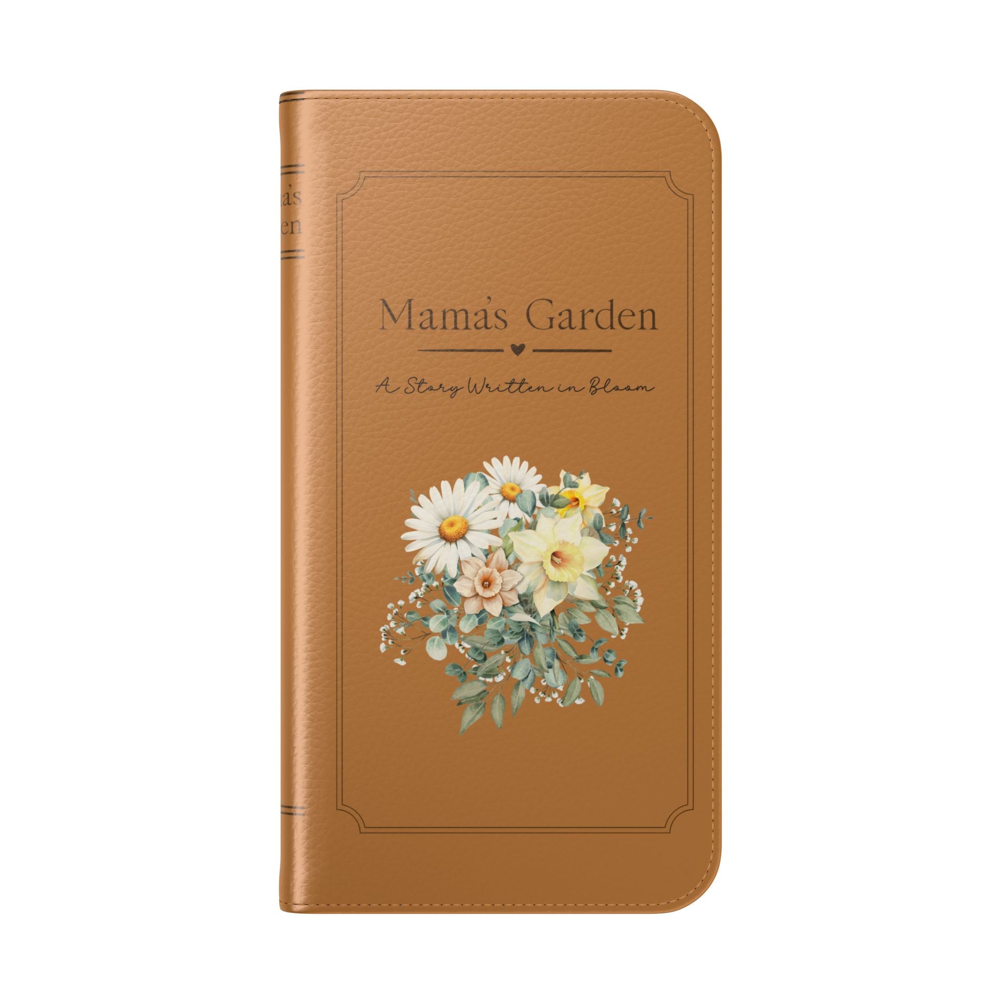 Custom "Mamas Garden" Birth Flower Book Phone Case