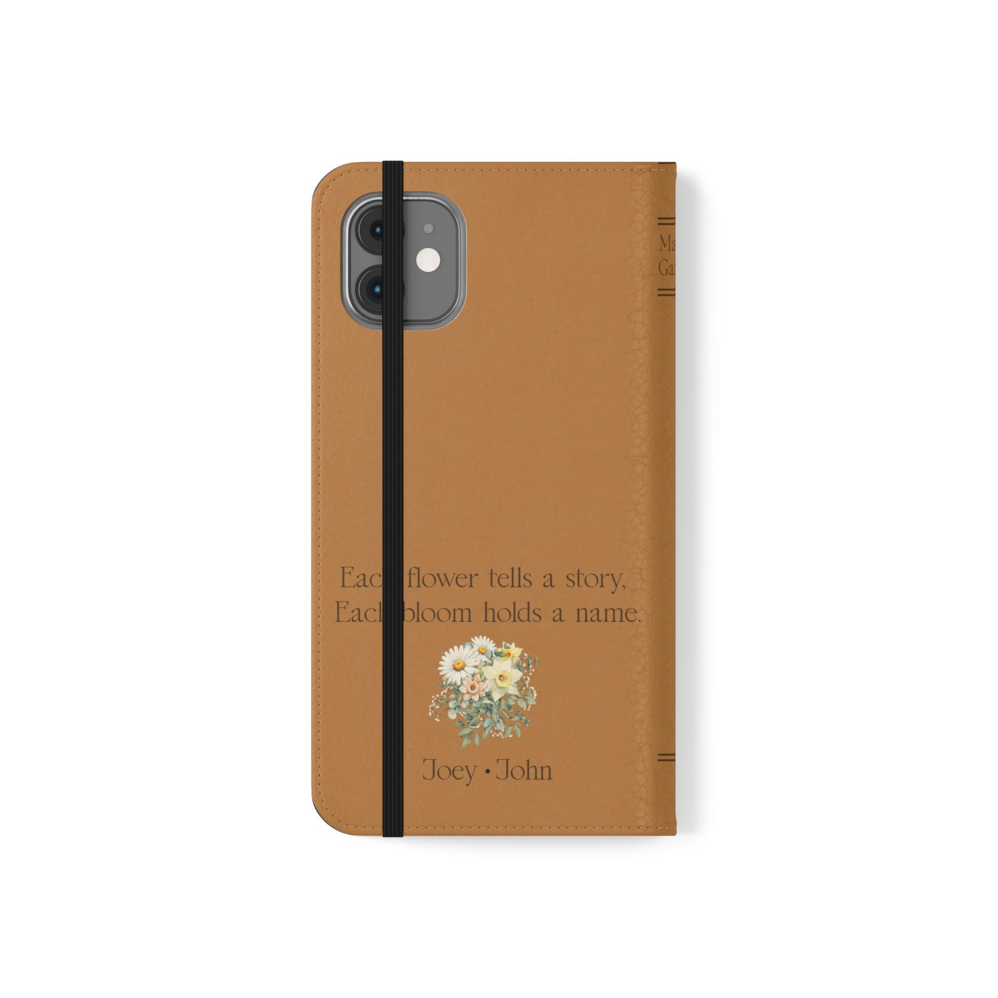 Custom "Mamas Garden" Birth Flower Book Phone Case