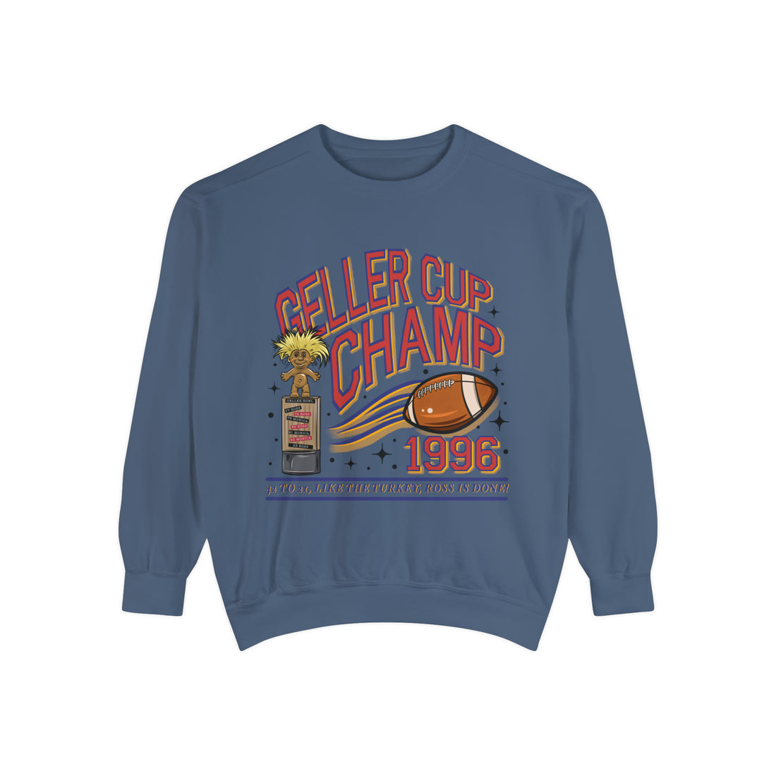 Friends Sweatshirt, Unisex, Geller Bowl, 90s Nostalgia, College Letters Sweatshirt, Thanksgiving, Friends Reunion, The One with the Football - Gathering Littles