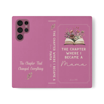 Custom "First Chapter" Book Phone Case for New Moms