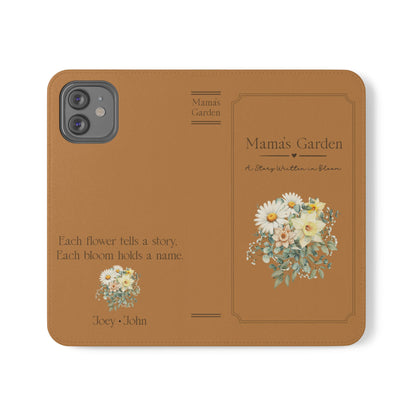Custom "Mamas Garden" Birth Flower Book Phone Case