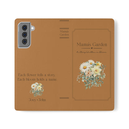 Custom "Mamas Garden" Birth Flower Book Phone Case