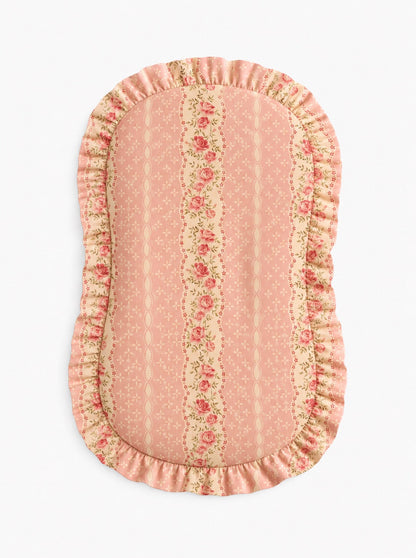 Pink Rose Ruffle Baby Lounger Cover