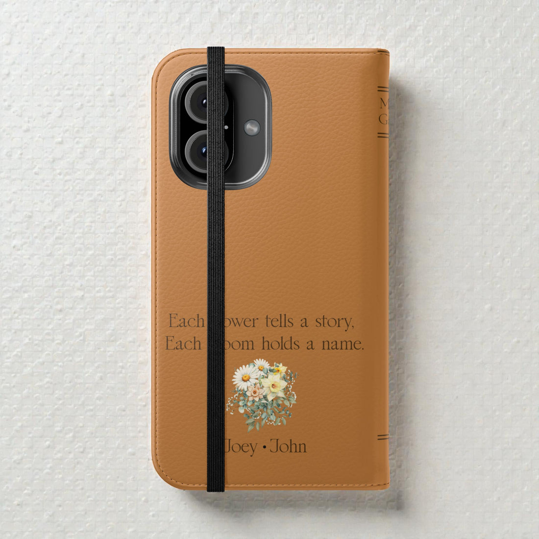 Custom "Mamas Garden" Birth Flower Book Phone Case