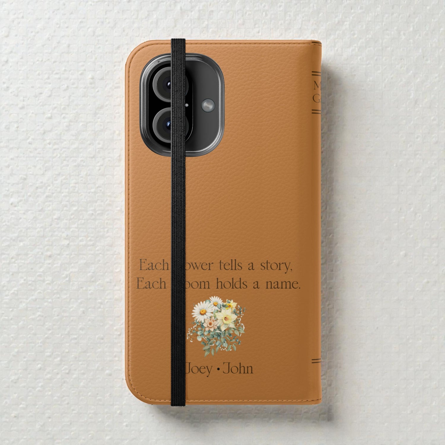 Custom "Mamas Garden" Birth Flower Book Phone Case