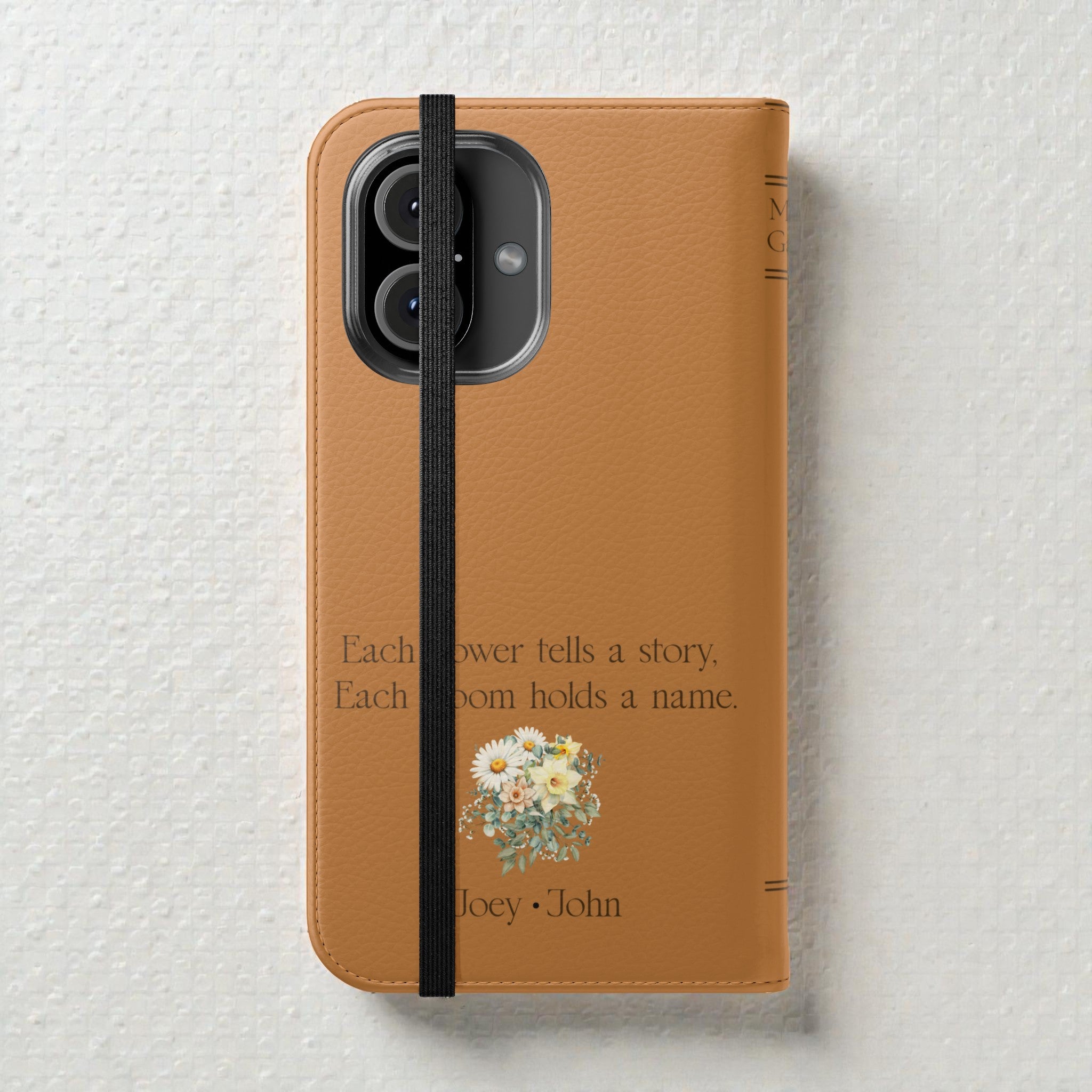 Custom "Mamas Garden" Birth Flower Book Phone Case