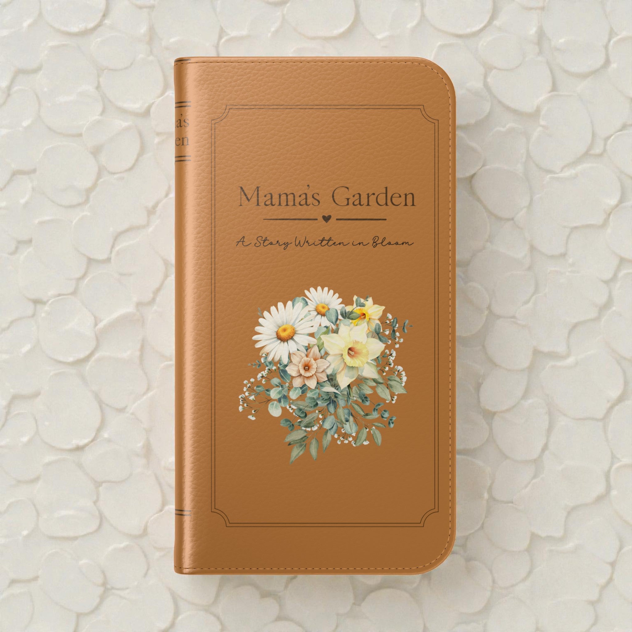 Custom "Mamas Garden" Birth Flower Book Phone Case