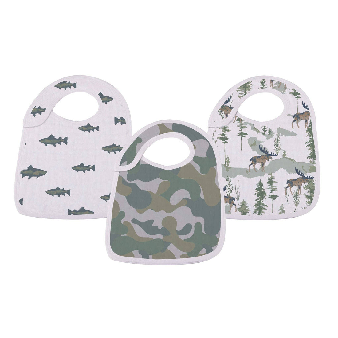 Gone Fishing Snap Bibs