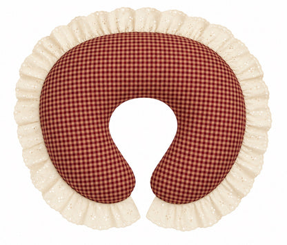 Ivory Eyelet Ruffle Original Nursing Pillow Cover