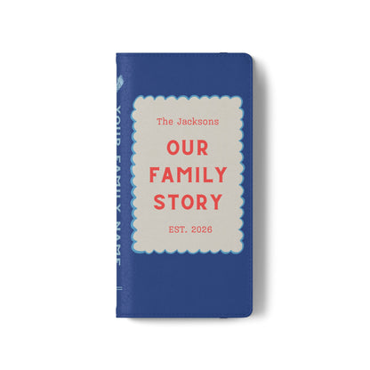 Custom "Our Family Story" Book Phone Case
