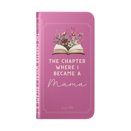 Custom "First Chapter" Book Phone Case for New Moms