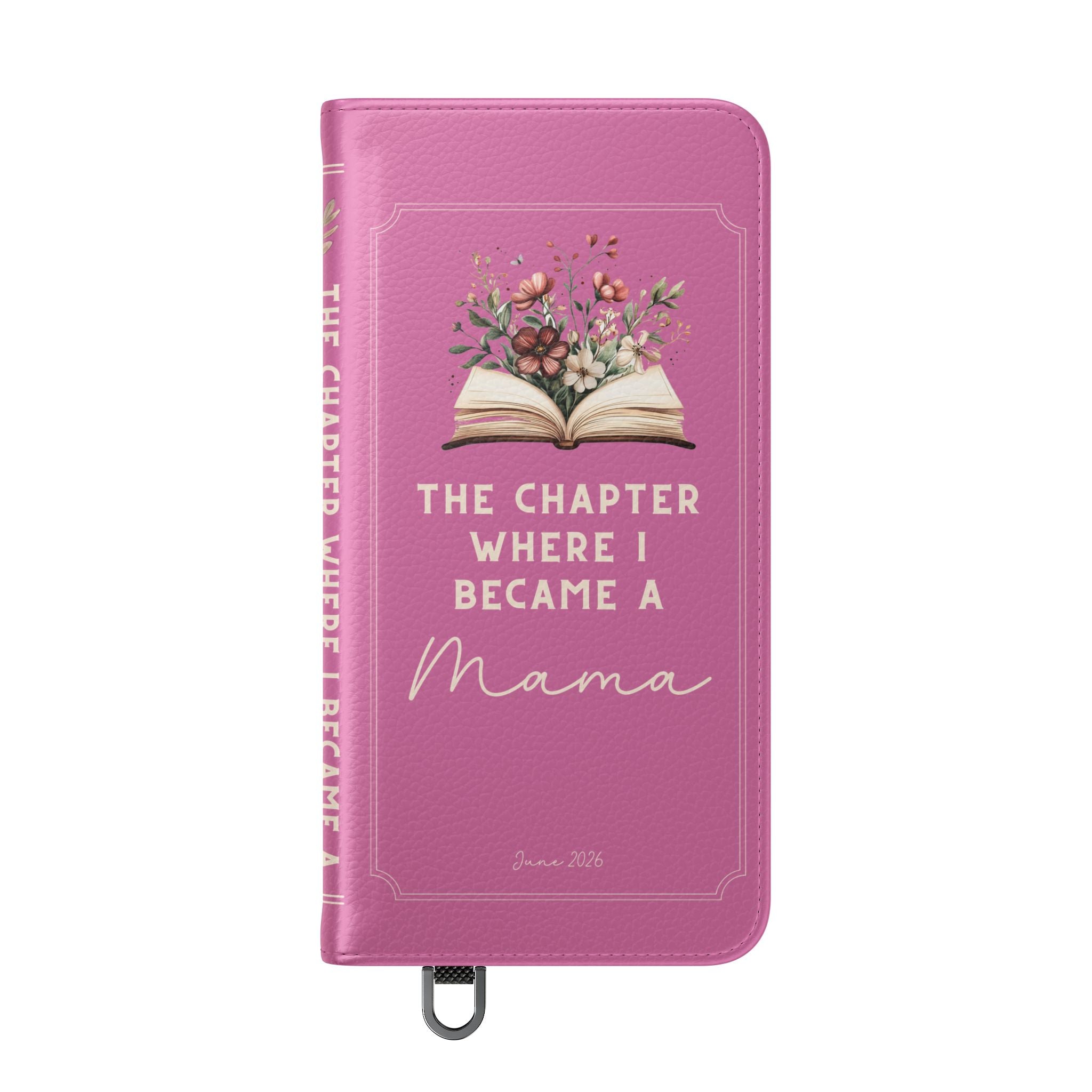 Custom "First Chapter" Book Phone Case for New Moms