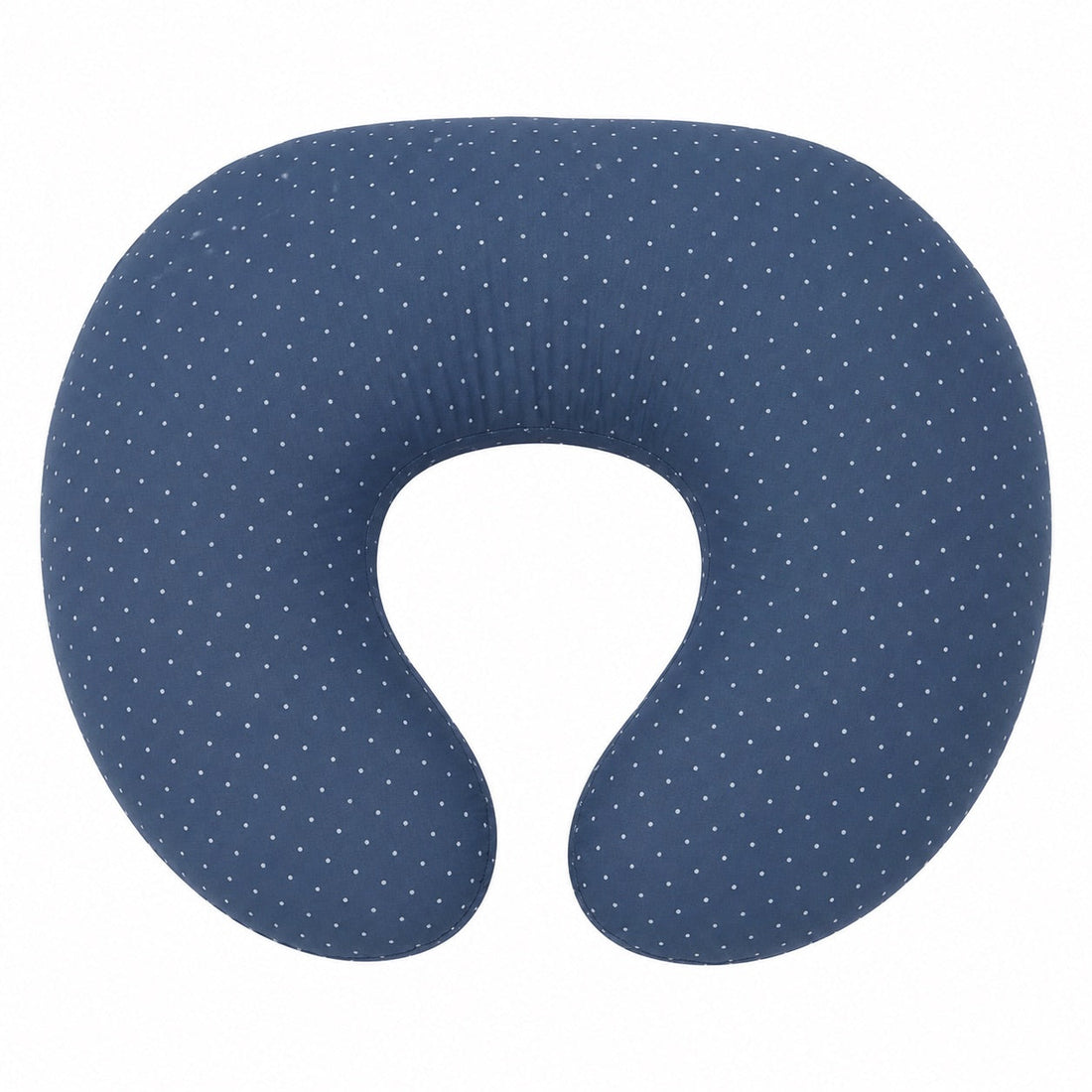 Denim Dot Ruffle Nursing Pillow Cover