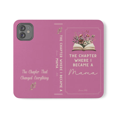 Custom "First Chapter" Book Phone Case for New Moms