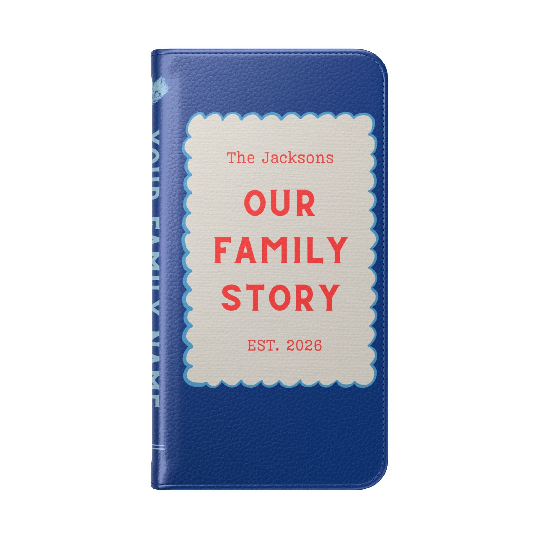 Custom "Our Family Story" Book Phone Case