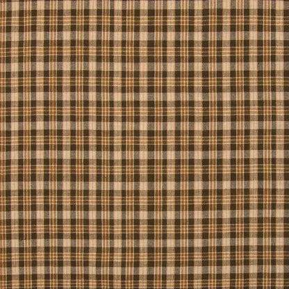 Brown Plaid Crib Sheet