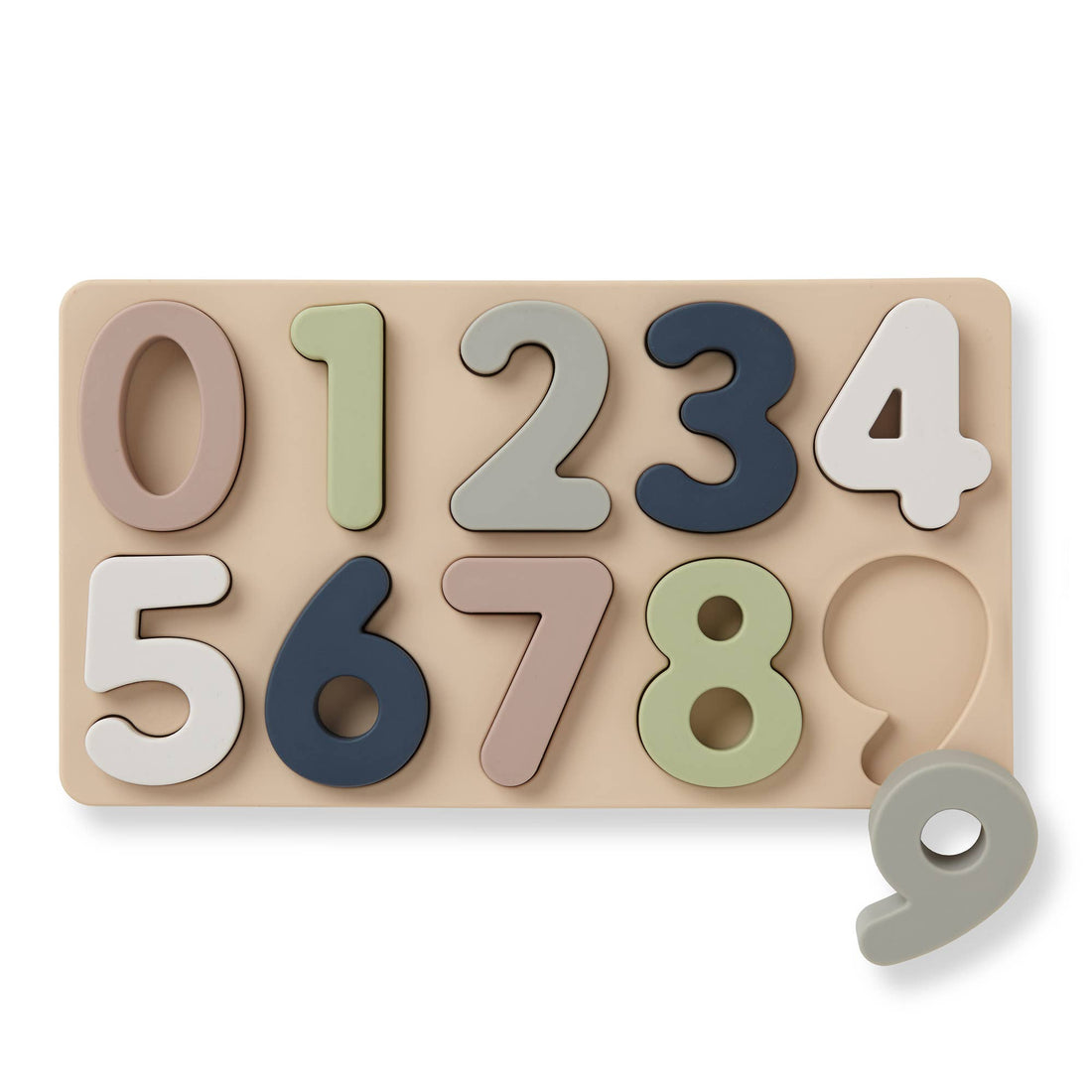 Large Soft Silicone Number Puzzle (11-pc) for Toddlers