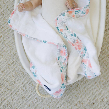 Whimsical Floral Baby Hooded Towel