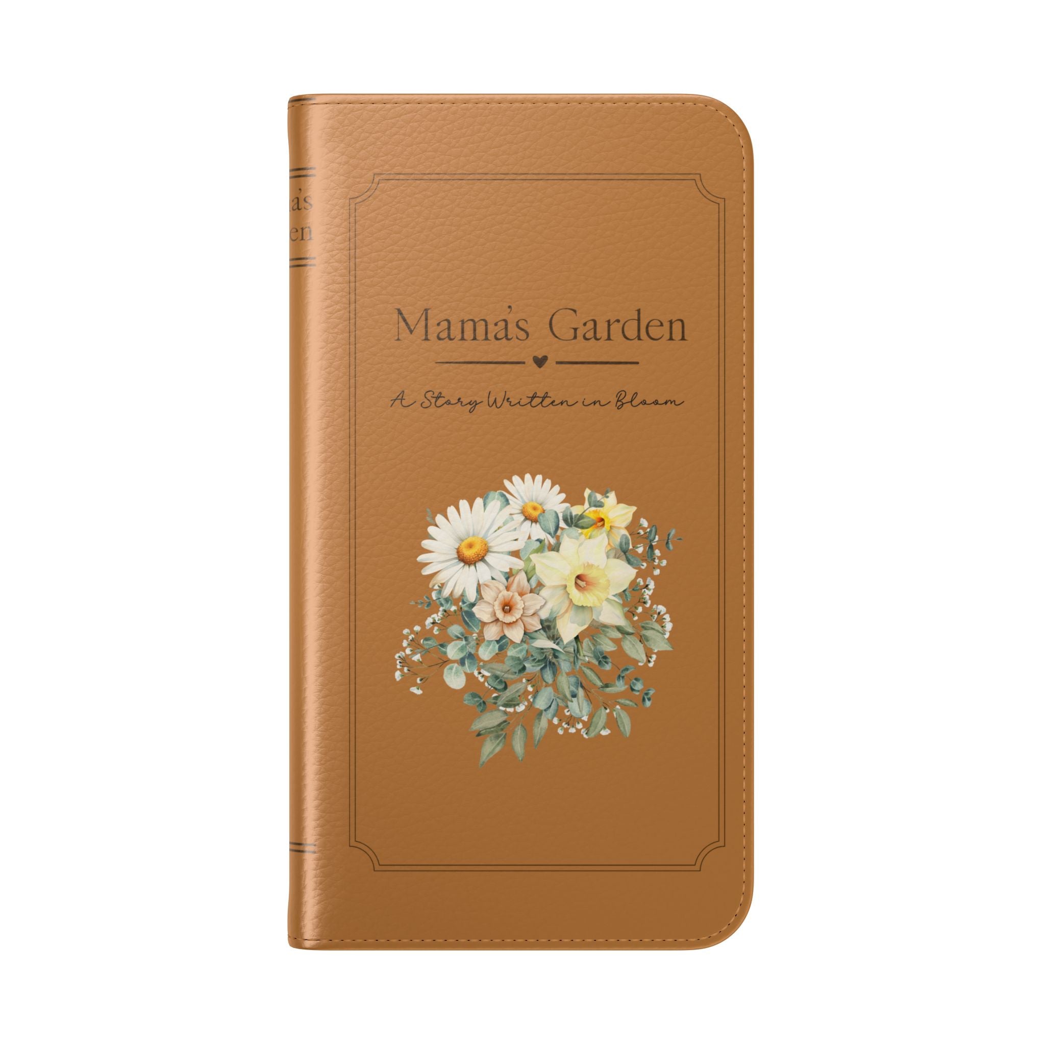 Custom "Mamas Garden" Birth Flower Book Phone Case