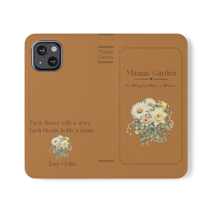 Custom "Mamas Garden" Birth Flower Book Phone Case