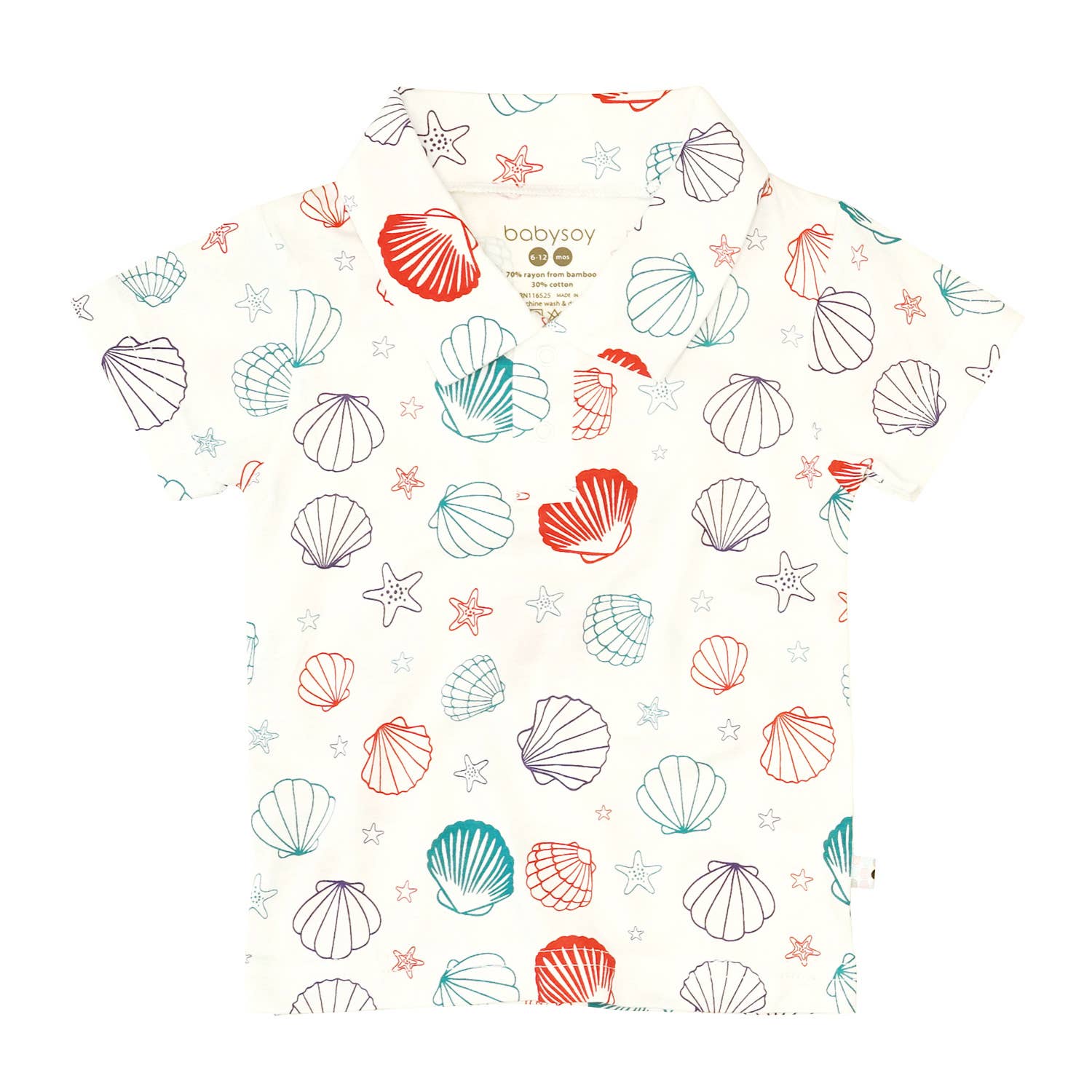 Seashell Short Sleeve Polo Tee